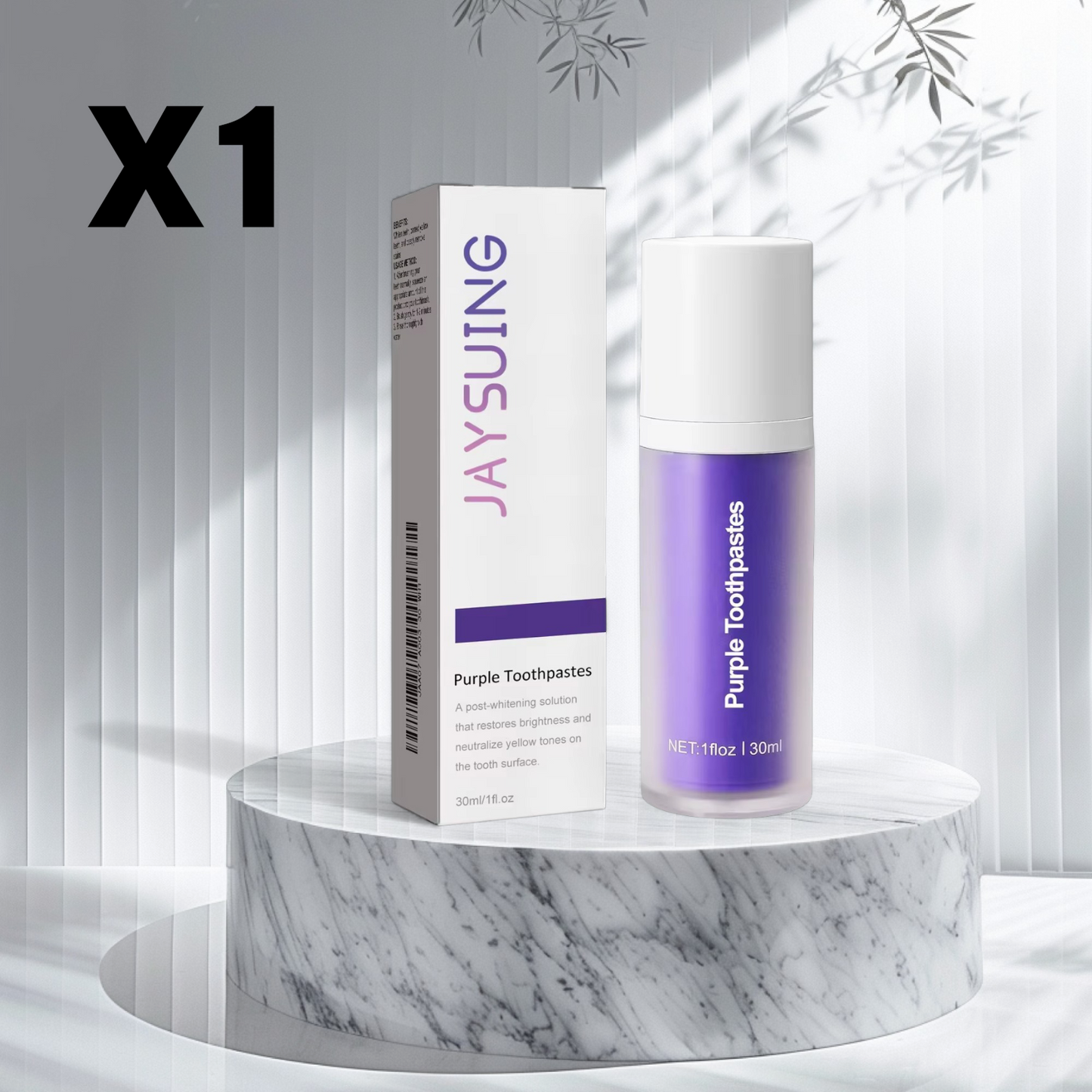 Whitening toothpaste.